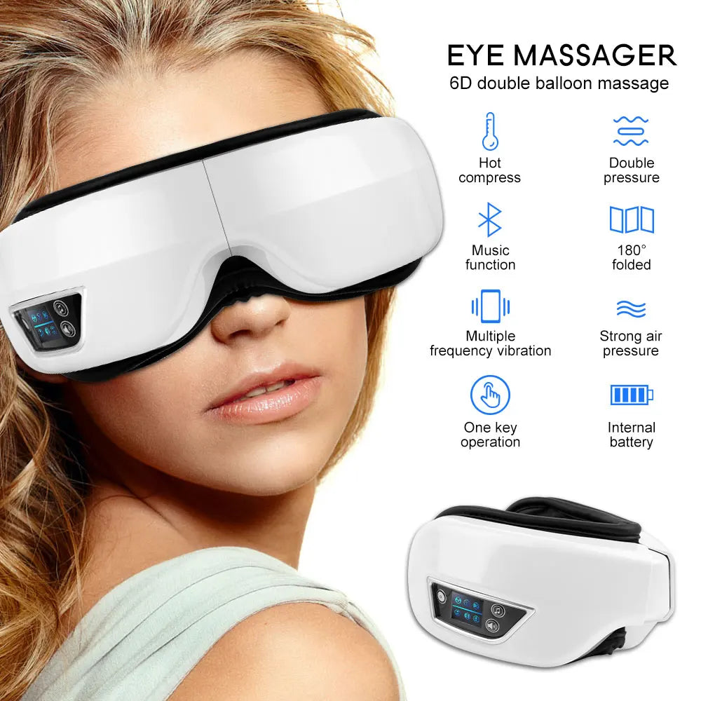 Eye Massager 6d Compress Bluetooth