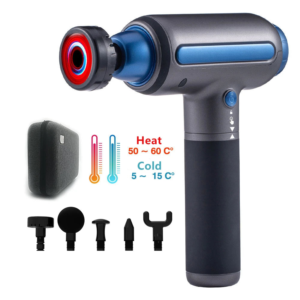 Massage gun heat/cold