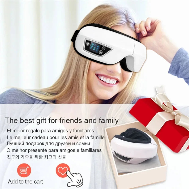 Smart Eye Massager with Vibration Hot Compress