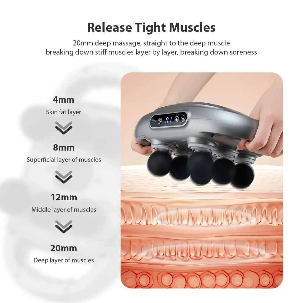 Six-head Back Massager vibration