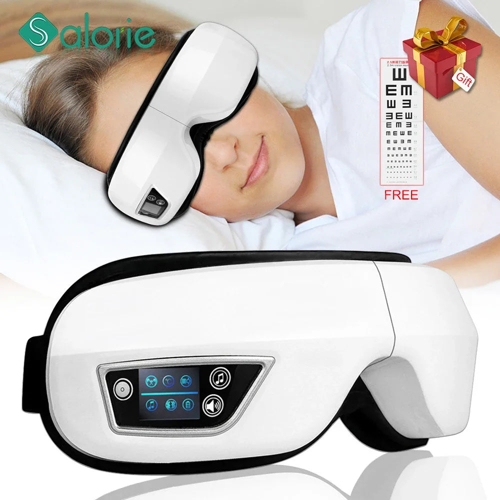 Eye Massager 6D Vibration Hot Compress Bluetooth